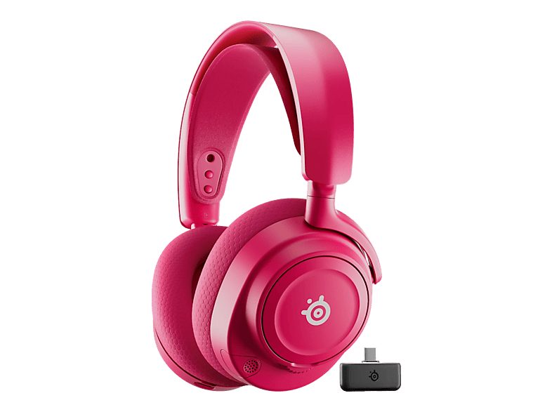 Auriculares gaming - SteelSeries Arctis Nova 7 Gen 2, +50h Autonomía, 2,4 GHz inalámbrico + Bluetooth, Magenta