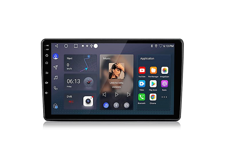 Autorradio  - 2 DIN para Citroen Berlingo 2 B9 2008-2019 CARPLAY Android Auto 64GB JUNSUN, 9 "", 2*USB, black