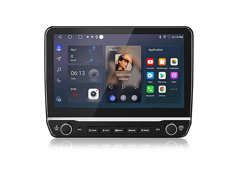 Autorradio  - 2 DIN Para Citroen Berlingo 2 B9/ Peugeot Partner 2008-2019 Carplay Android Auto 64GB JUNSUN, 10,1 "", 2*USB, black