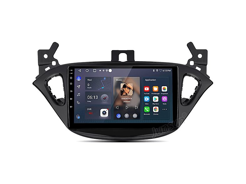 Autorradio  - 2 DIN para Opel Adam Corsa E Carplay Android Auto 64GB JUNSUN, 9 "", 2*USB, Negro