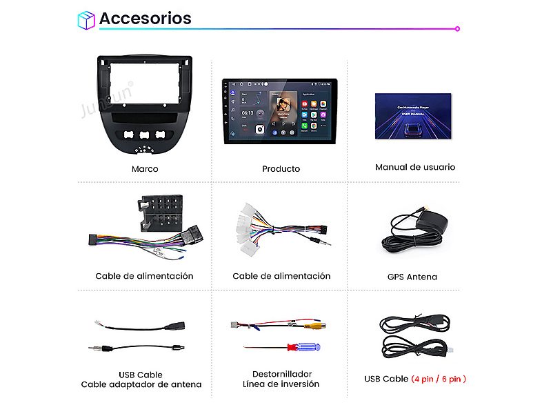 1:autorradio-2-din-para-peugeot-107-2005-2014-carplay-android-auto-32gb-junsun-101-2usb-black-1.jpg|2:autorradio-2-din-para-peugeot-107-2005-2014-carplay-android-auto-32gb-junsun-101-2usb-black-2.jpg|3:autorradio-2-din-para-peugeot-107-2005-2014-carplay-a