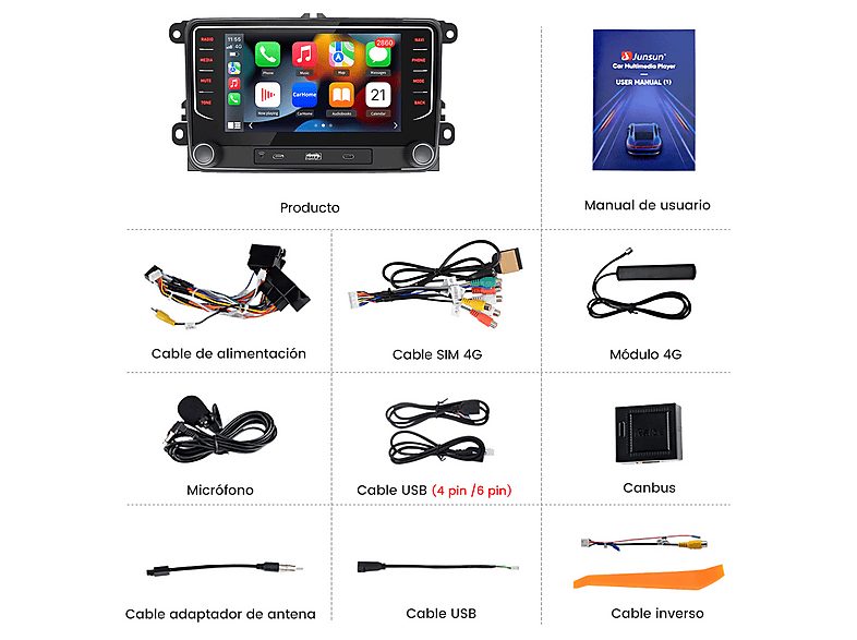 1:autorradio-2-din-para-vw-golf-56-passat-polo-tiguan-t5-carplay-android-auto-128gb-usb-usb-c-junsun-7-2usb-black-1.jpg|2:autorradio-2-din-para-vw-golf-56-passat-polo-tiguan-t5-carplay-android-auto-128gb-usb-usb-c-junsun-7-2usb-black-2.jpg|3:autorradio-2-