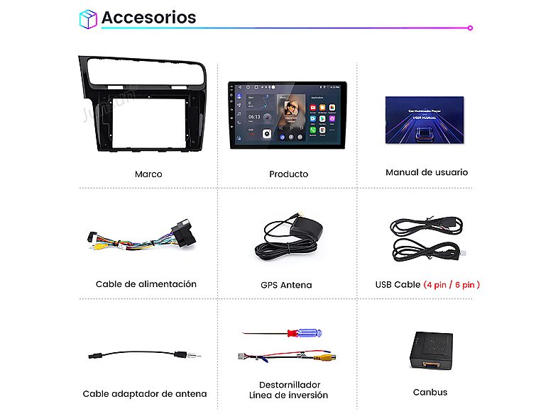 1:autorradio-2-din-para-vw-golf-vii-7-2013-2017-carplay-android-auto-32gb-junsun-101-2usb-black-1.jpg|2:autorradio-2-din-para-vw-golf-vii-7-2013-2017-carplay-android-auto-32gb-junsun-101-2usb-black-2.jpg|3:autorradio-2-din-para-vw-golf-vii-7-2013-2017-car