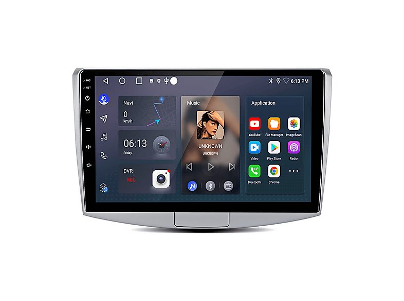 Autorradio  - 2 DIN para VW Passat B7 2010-2015  CARPLAY Android Auto 64GB JUNSUN, 10,1 "", 2*USB, silver