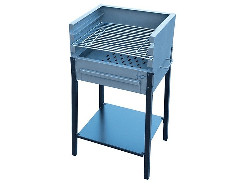 Barbacoa de carbón - FLORES CORTÉS 33235 - 3 Alturas Zújar 500 x 400 x 1.000, Gris Antracita