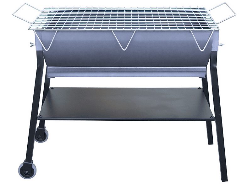 Barbacoa de carbón - FLORES CORTÉS 33719 - Curva De 800 con Parrilla, Gris Antracita