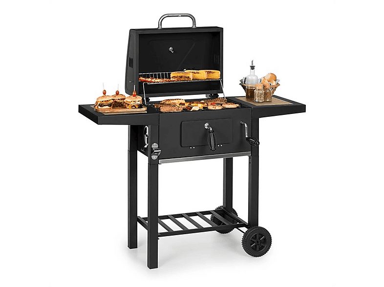 Barbacoa de carbón - KLARSTEIN Meat Machine, Negro