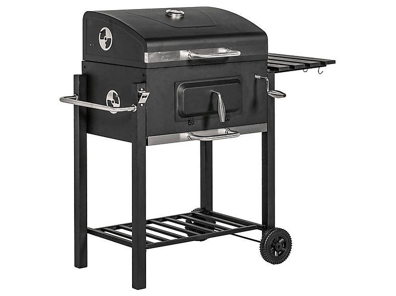 Barbacoa de carbón - OUTSUNNY 846-013V00GY, 0 W, Negro