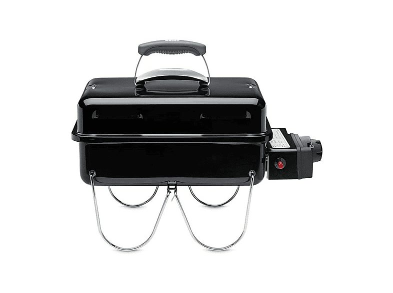 Barbacoa de gas - WEBER Go-Anywhere Black Gas, 2100 W, Negro