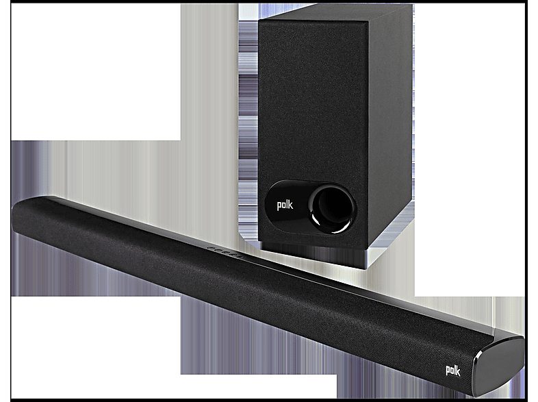 Barra de sonido con subwoofer - POLK AUDIO SIGNAS2, Bluetooth, Subwoofer Inalámbrico, Negro