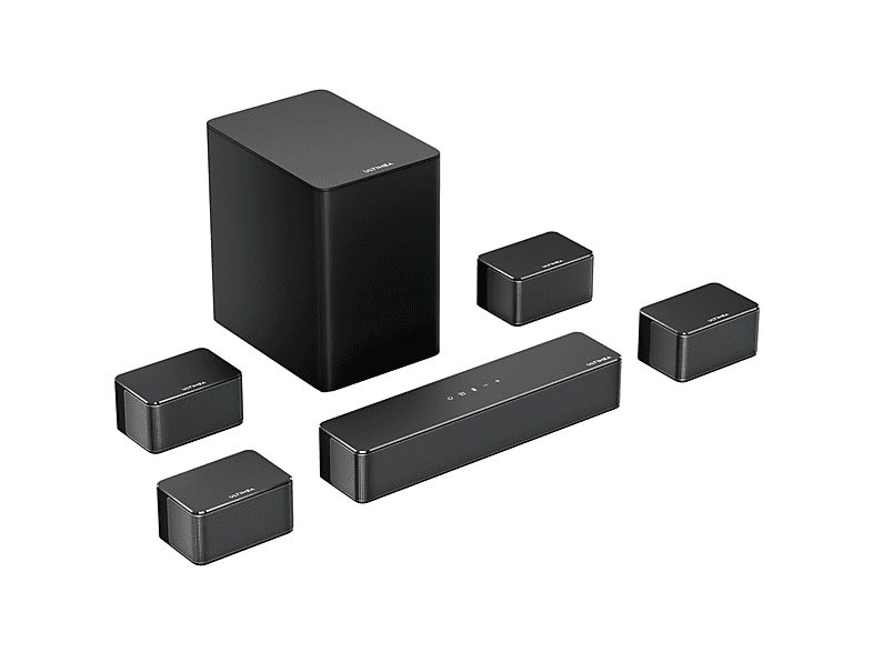 Barra de sonido con subwoofer - ULTIMEA Poseidon D70 - 7.1 Barra de Sonido con Subwoofer, Inteligente APP Control, Bluetooth, Subwoofer Inalámbrico, Negro
