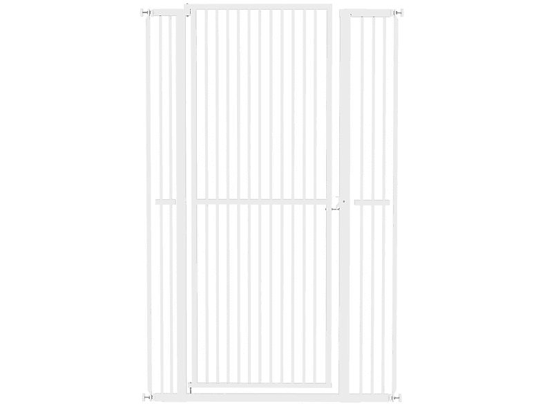 Barrera de seguridad - PAWHUT D06-240V00WT, para Perro, Blanco