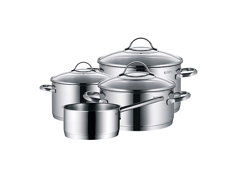 Batería de cocina - WMF 07.2304.6380, 12.2 l, Acero inoxidable Cromargan 18/10, Acero inoxidable
