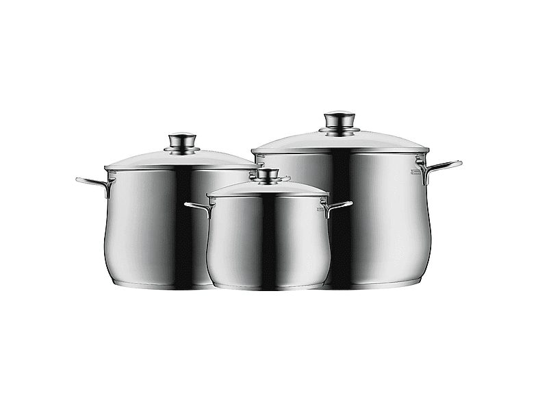 Batería de cocina - WMF 4000530574565, 6.5 l, Acero inoxidable, Plata