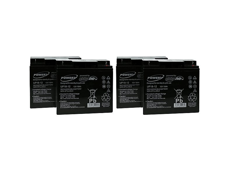 Batería - POWERY Powery Batería de GEL para SAI APC RBC55