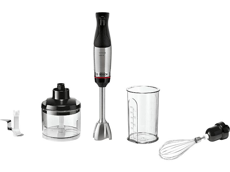 Batidora de mano - CASE LOGIC MSM6M622, 1000 W, Totalmente variable velocidades, Negro, Acero inoxidable