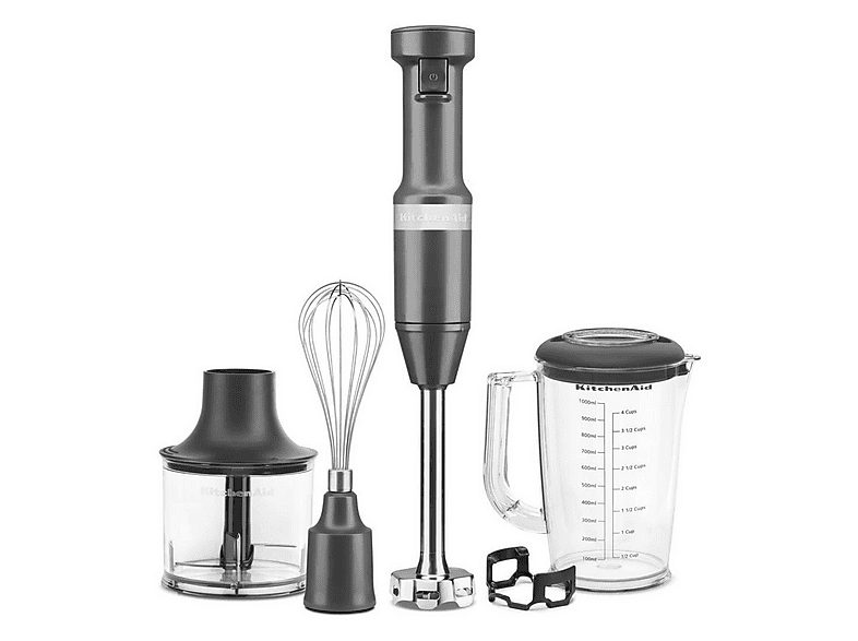 Batidora de mano - KITCHENAID 5KHBV83 MPN, 180 W, Totalmente variable velocidades, Inox