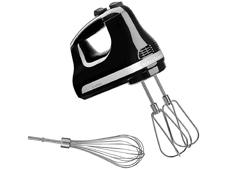 Batidora de mano - KITCHENAID 5KHM5110EOB, 85 W, 5 velocidades, Negro