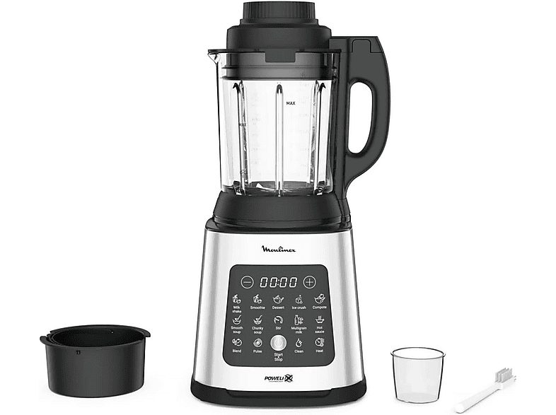 Batidora de mano - MOULINEX LM83SD10, 1400 W, 10 velocidades, Negro