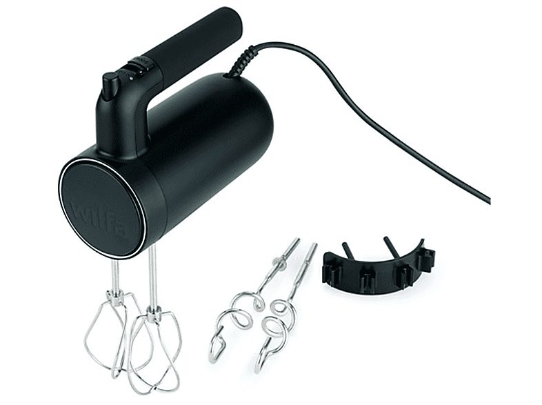 Batidora de mano - WILFA wilfa Smooth Mix Hand Mixer Black / Batidora amasadora, 500 W, 5 velocidades, Negro