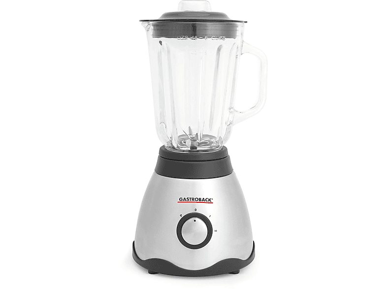 Batidora de vaso - GASTROBACK 40999, 500 W, 1.5 l, Inox