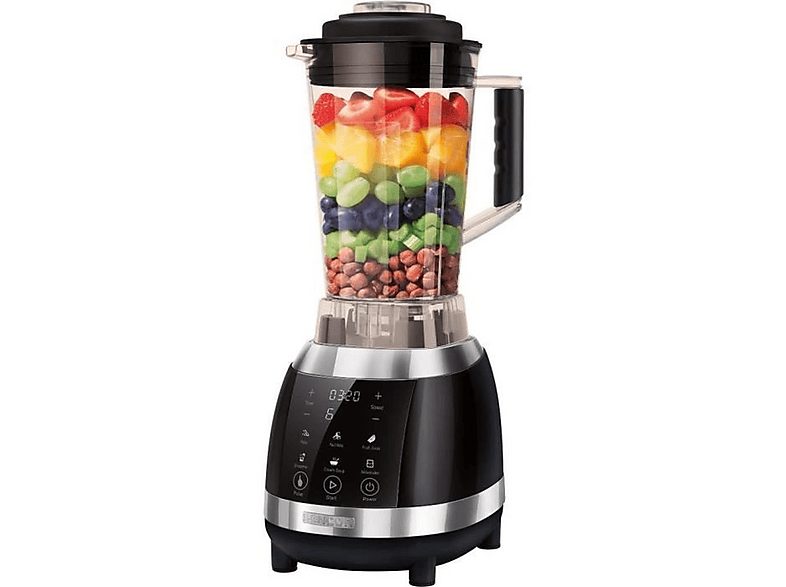 Batidora de vaso - SENCOR SBU 7730BK, 1800 W, 0 l, Negro, Plata