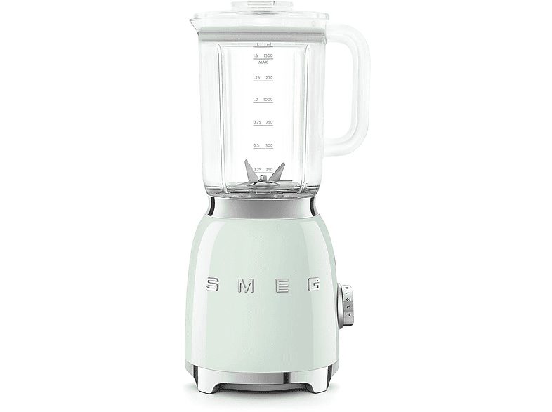 Batidora de vaso - SMEG  BLF03PGEU, 800 W, 1.5 l, Verde