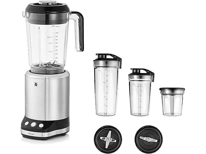 Batidora de vaso - WMF Kult X, 1.2L, 900W, Multifunción, Plata
