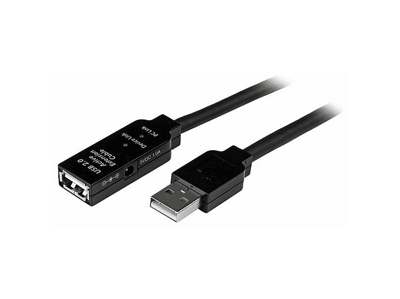 Cable USB - STARTECH USB2AAEXT35M, USB 2.0, Negro
