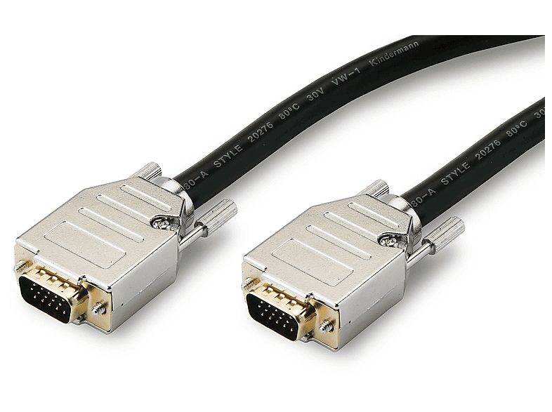 Cable VGA - KINDERMANN 7496000115, Negro