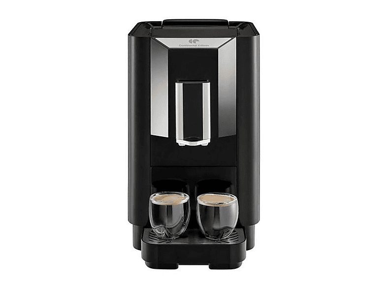 Cafetera automática - CONTINENTAL EDISON 3651, 19 bar, 1450 W, 2 tazas, Negro