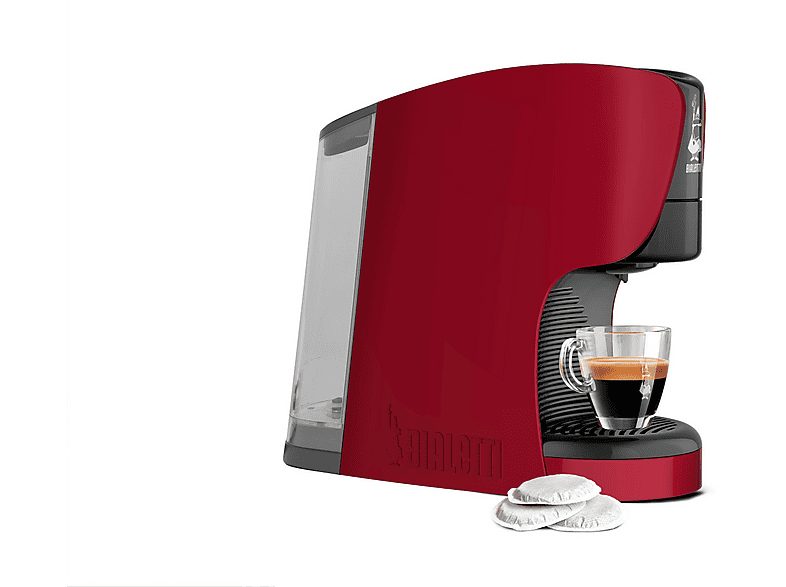 Cafetera de cápsulas - BIALETTI 098150531, 15 bar, 1450 W, Rojo