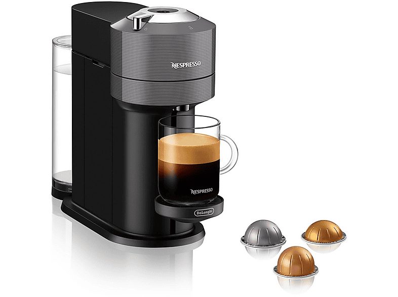 Cafetera de cápsulas - DE LONGHI 15114086, 15 bar, 1,1 l, 1500 W, Gris