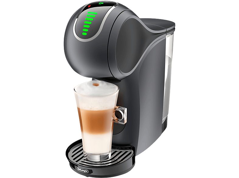Cafetera de cápsulas - De'Longhi Nescafé Dolce Gusto Genio S Touch EDG426.GY, 1600W, 15bar, 0.8 l, Sistema Thermoblock, Calentamiento 30s, Control LED