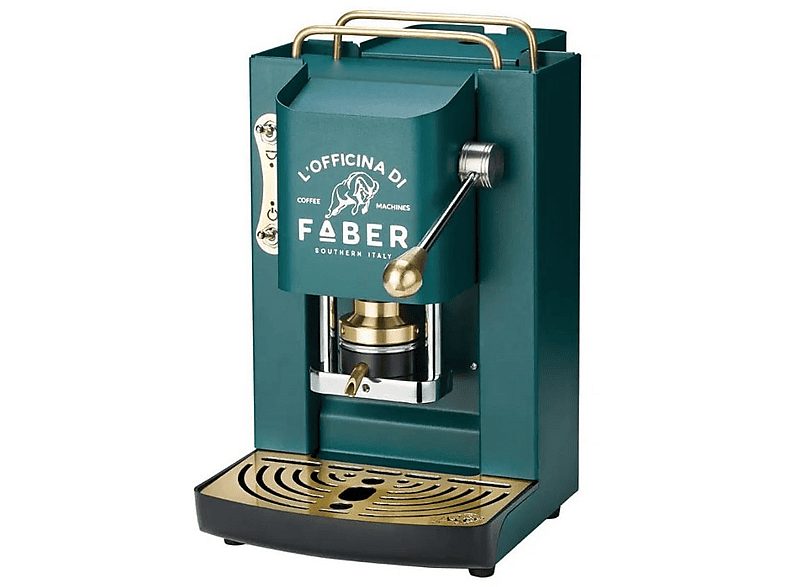 Cafetera de cápsulas - FABER PROBRITISHOTT, 15 bar, 500 W, Verde