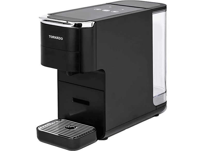 Cafetera de cápsulas - TORNADO TCM7042-GS, 1350 W, Negro