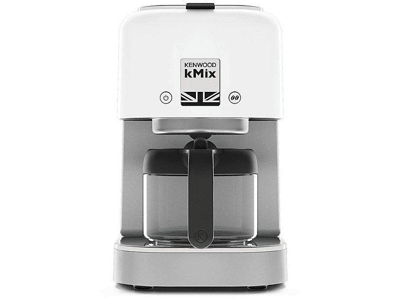 Cafetera de goteo - KENWOOD 0W13210002, 1000 W, 0,75 l, 6 tazas, Blanco