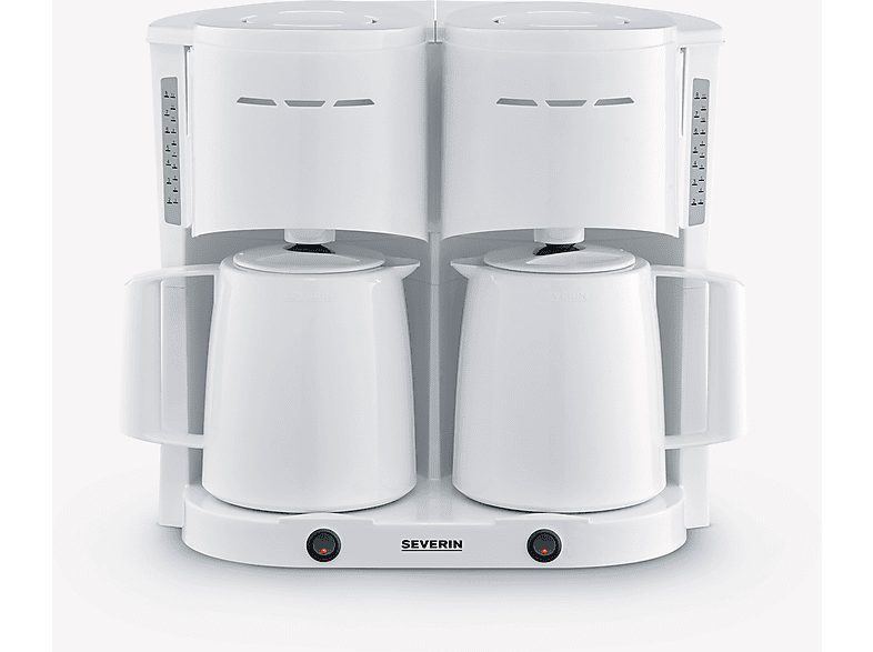 Cafetera de goteo - SEVERIN KA 9314, 1000 W, 1 l, 8 tazas, blanco