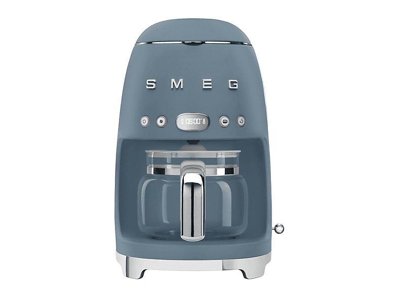 Cafetera de goteo - SMEG  DCF02SBMEU, 1050 W, 10 tazas, Azul tormenta