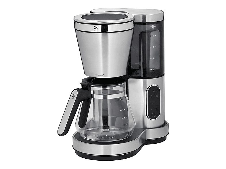 Cafetera de goteo - WMF 412320011 MPN, 1000 W, 1,25 l, 10 tazas, Inox