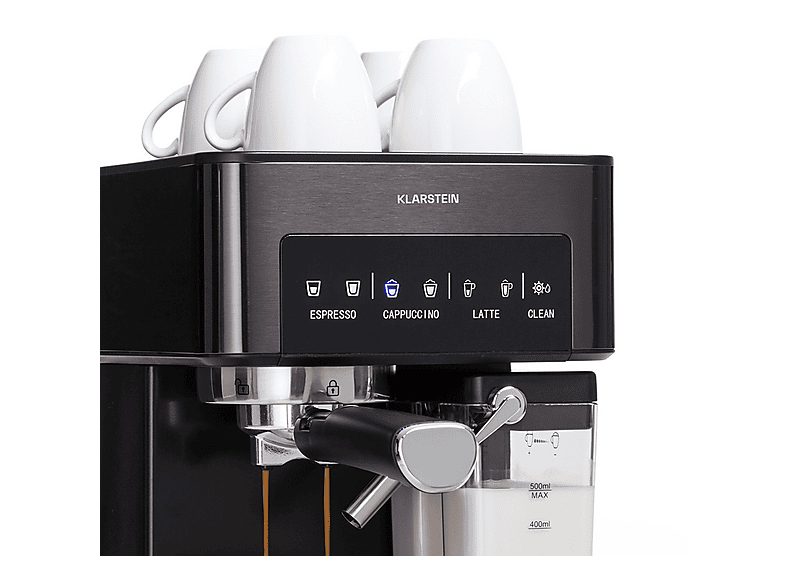 Cafetera espresso - KLARSTEIN Arabica Comfort, , 1350 W, Negro