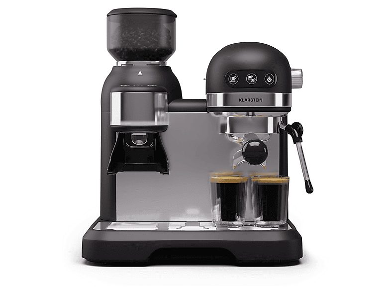 Cafetera espresso - KLARSTEIN Bella Café Espresso, 1550 W, Negro