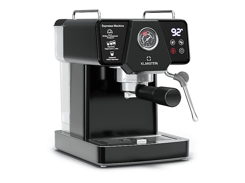 Cafetera espresso - KLARSTEIN Libeica, 1350 W, Negro