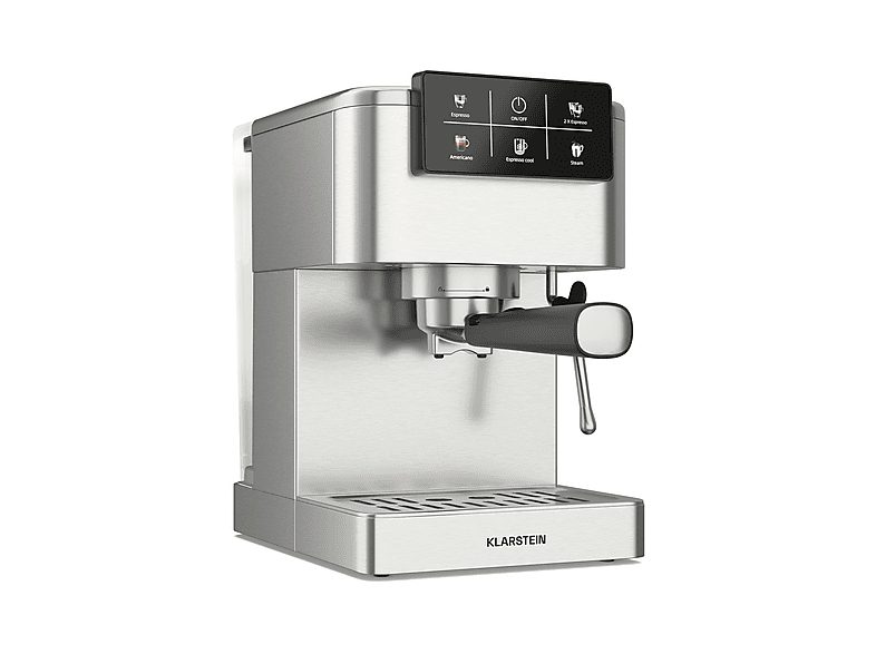 Cafetera espresso - KLARSTEIN SteelPresso, , 1350 W, Acero Inoxidable