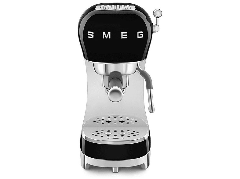 Cafetera express - SMEG ECF02BLEU, 15 bar, 1350 W, 2 tazas, Negro