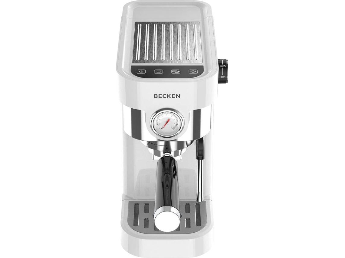 Cafetera Manual BECKEN BCMS9308 (20 bar - Café Molido - Blanco)