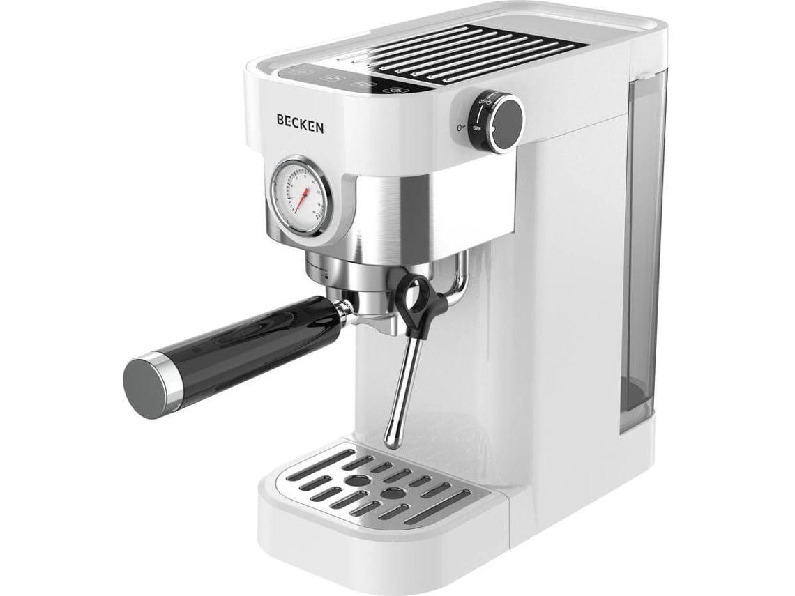 Cafetera Manual BECKEN BCMS9308 (20 bar - Café Molido - Blanco)
