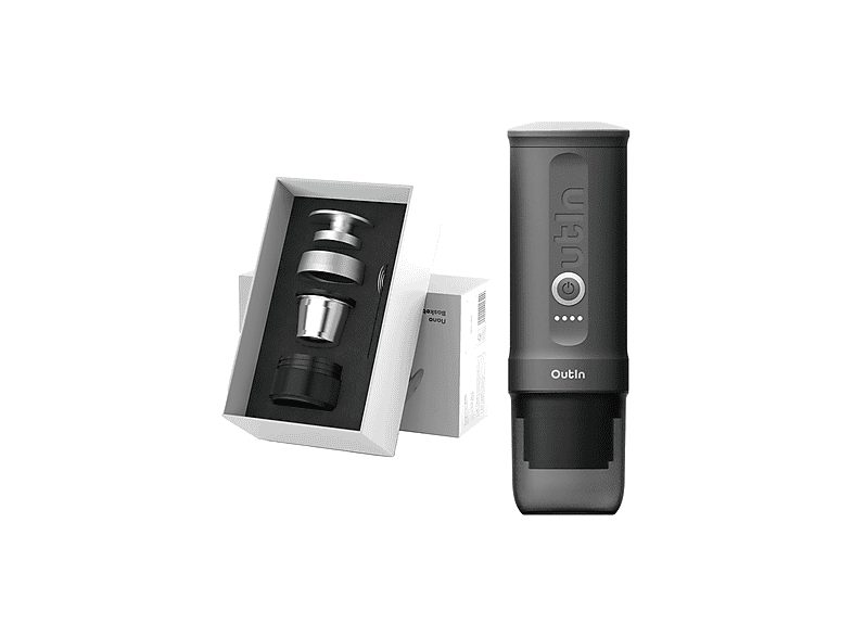 Cafetera portátil - Outin Nano Basket Plus Bundle, 90 W, Space Grey