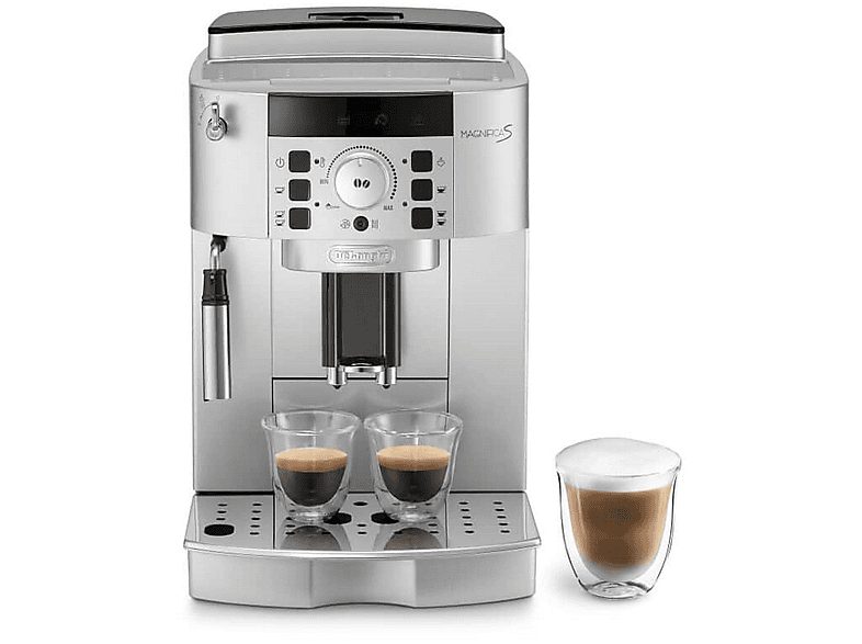 Cafetera superautomática - DE LONGHI ECAM22.110.SB, 15 bar, 1,450 W, 14 tazas, Plateado