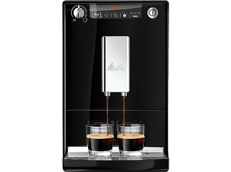 Cafetera superautomática - MELITTA Caffeo Solo, 15 bar, 1400 W, 2 tazas, Negro